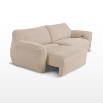 Vero Power Sleeper Sofa in Light Beige With Modular Design and Breathable Techno 3D Mesh Fabric.