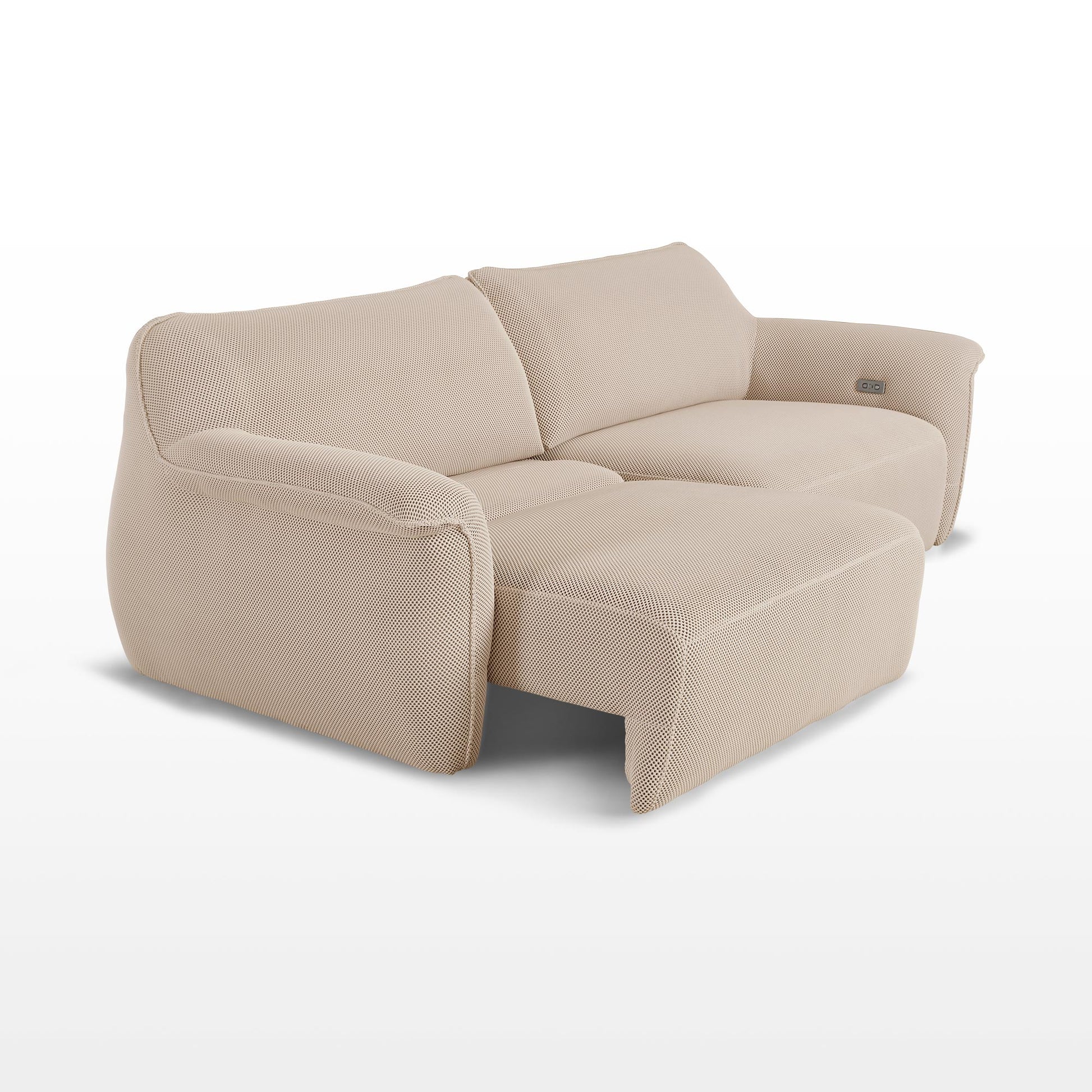 Power Bed Sleeper Slider Sofa,2 seater,Beige