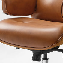 Mathias Leather Executive Chair with Ottoman
