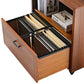 29'' Display File Storage Cabinet, Walnut