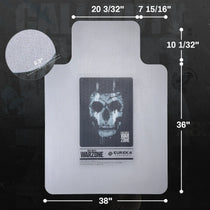 Eureka Ergonomic Call of Duty Warzone Floor Mat With Skull Design, Protecting Floors From Chair Wear.