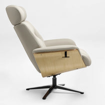 Matteo,Napa Leather Lounge Chair and Ottoman