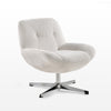Henry, Swivel Lounge Chair - White