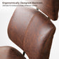 Cameron, Suede Fabric High Back Office Chair Brown/Gray