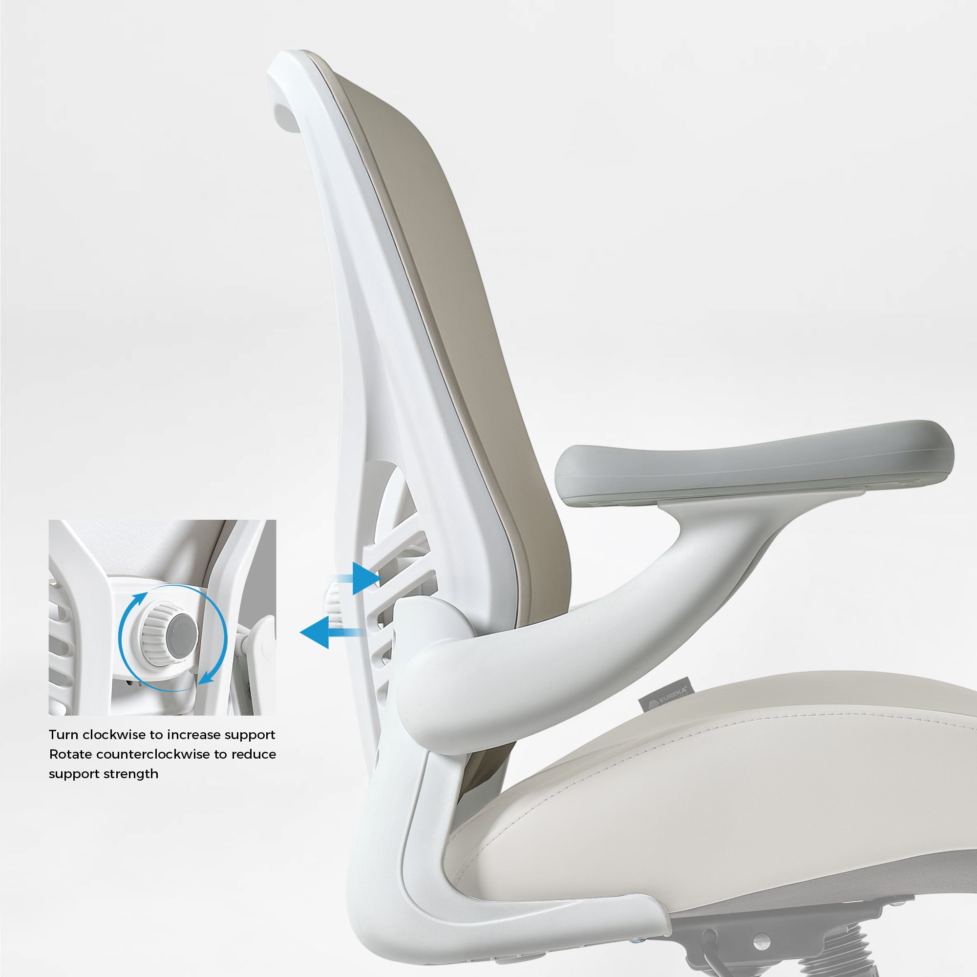 Good PU Leather Office Chair with Lumbar Support | Eureka Ergonomic