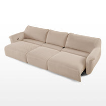 Vero Power Sleeper Sofa in Light Beige With Breathable Techno 3D Mesh Fabric, Modular Design for Modern Living.