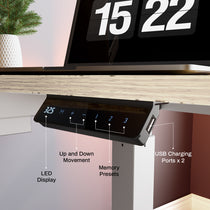 L-Shaped Standing Desk with Accessories Set (60"x23")