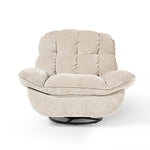 Eureka Ergonomic manual recliner chair rocking swivel with storage bag for bedroom,Beige