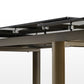 78"-118" Minimalist Extendable Dining Table with Sintered Stone Desktop, Black