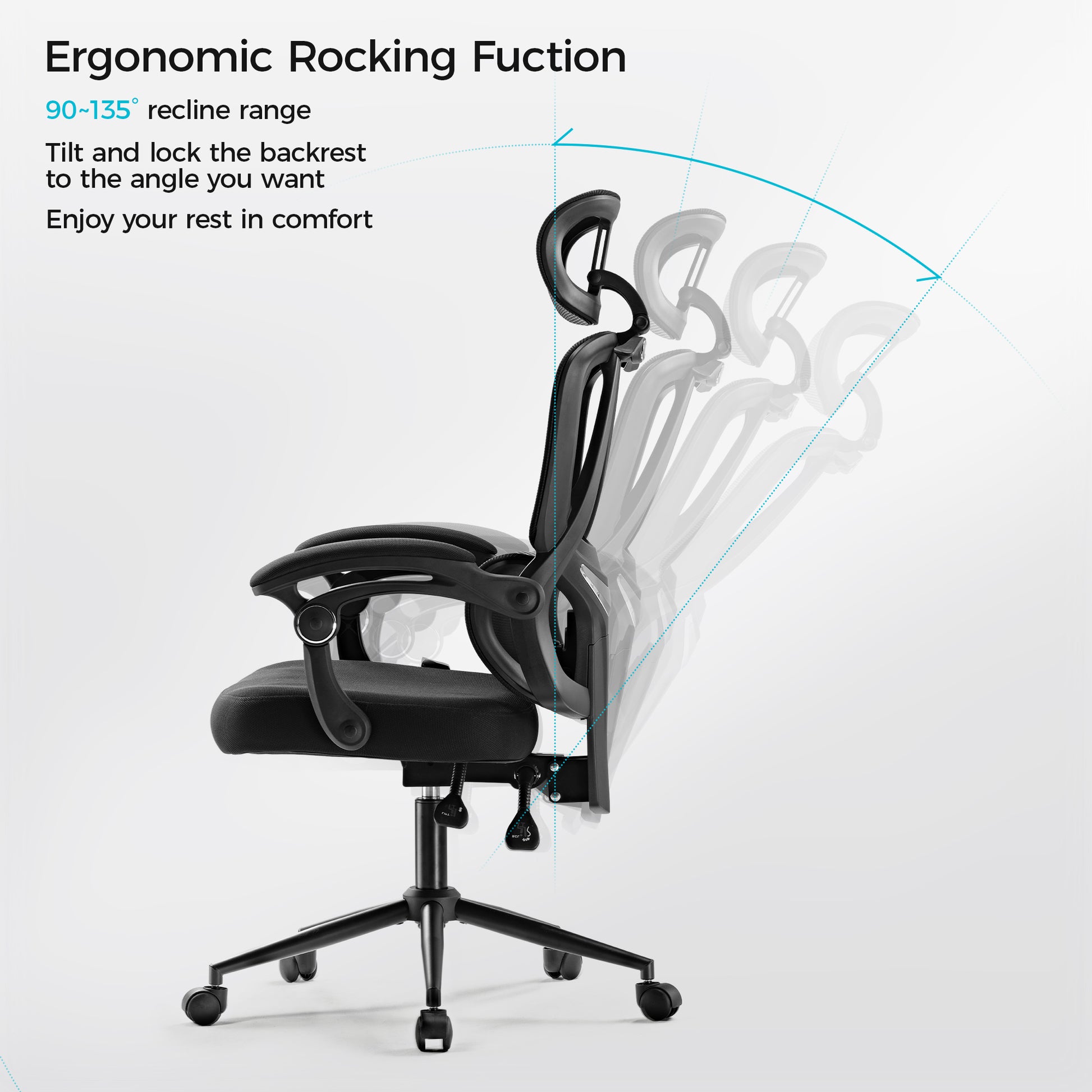 Eureka Ergonomic-Mesh Adjustable Lumbar Support Home Office Chair