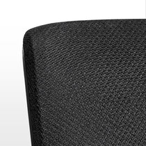Eureka Ergonomic Close-up of black mesh fabric on Lira ergonomic office chair, showing breathable texture and quality weave.