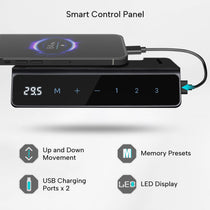 L-Shaped Standing Desk with Accessories Set (60"x23")