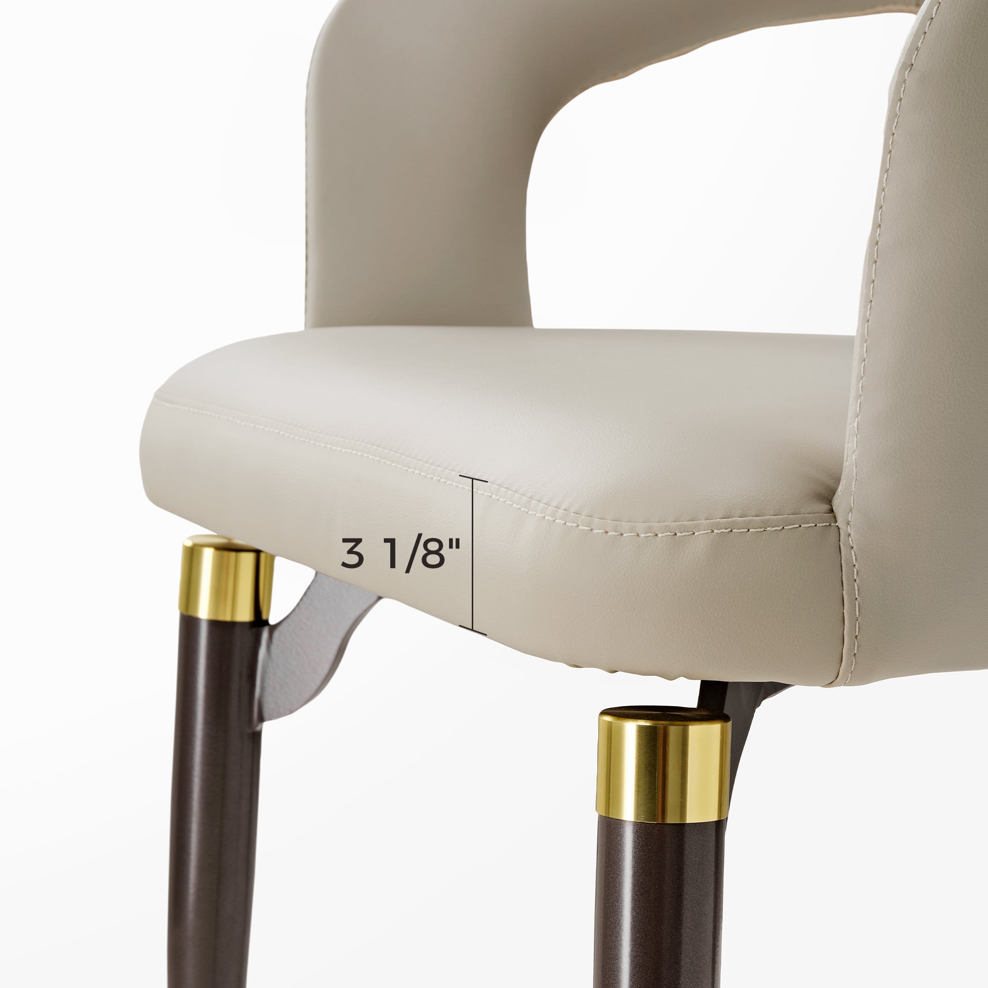Modern Dining Room Chairs with A Plump Seat Cushion Set of 2