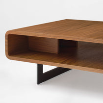 47" Walnut 3-Piece Coffee Table and Side Table Set