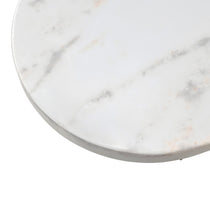 Cloud Coffee Table Set Detail - White Marble Table Top With Modern Design.