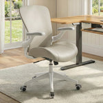 Stay comfortable all day with the White-Grey Vera Ergonomic Office Chair—adjustable support and sleek design for any home office.