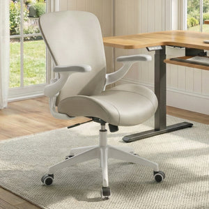 Stay comfortable all day with the White-Grey Vera Ergonomic Office Chair—adjustable support and sleek design for any home office.