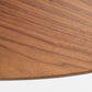 51" Walnut Oval Coffee Table