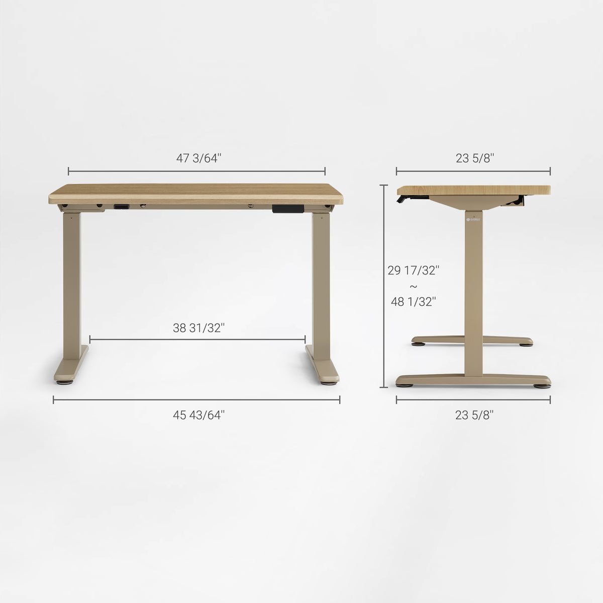 Wonder Desk Eureka Ergonomic Wonder Touch-Activated Glowing Glass Standing Desk