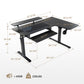 60x23 L Shaped Standing Desk with Accessories Set
