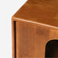 15.94" Solid Wood Cat Bed & Side Table