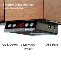 Eureka Ergonomic George Slate Standing Desk Control Panel With Height Adjustment, 2 Memory Presets, and Usb Ports.