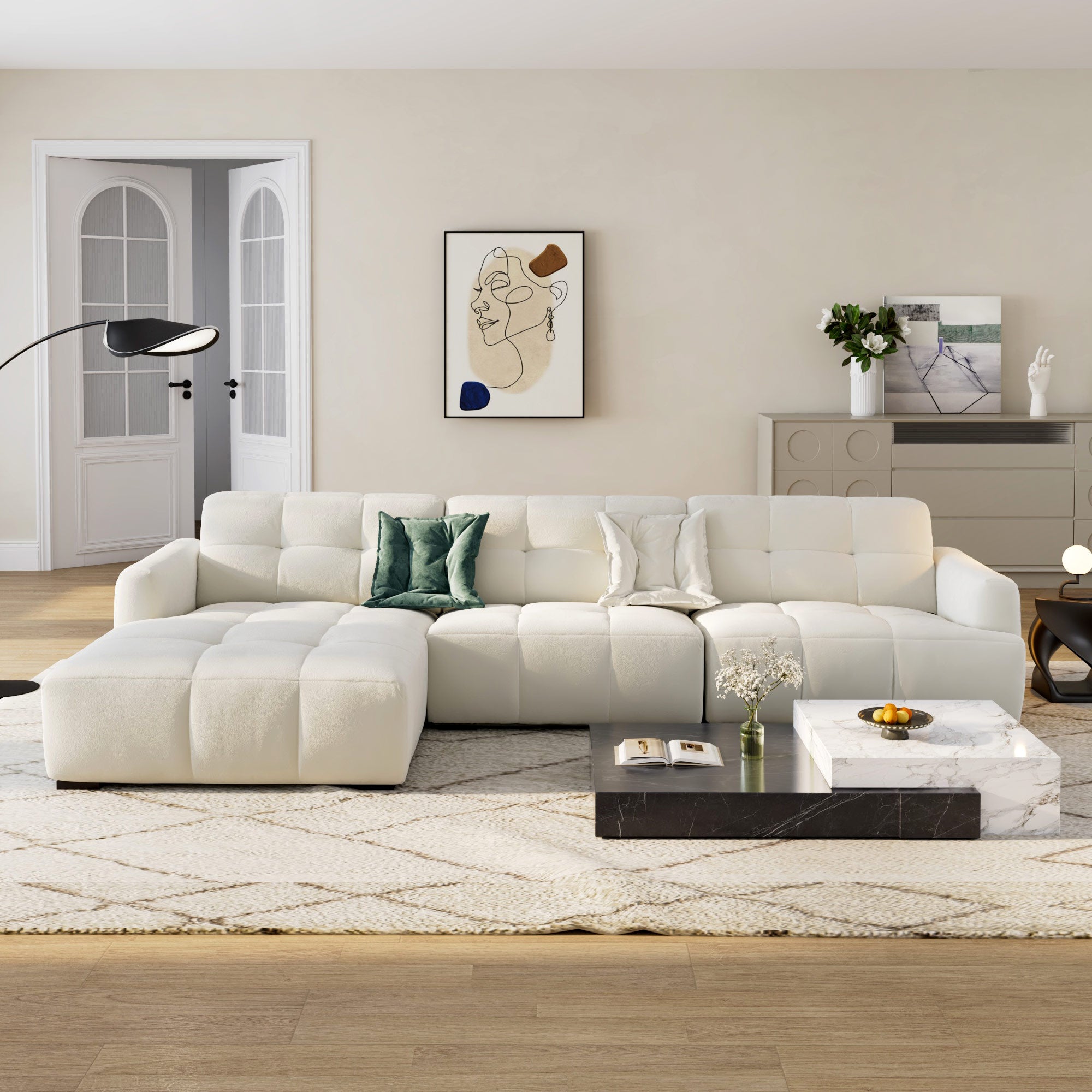Modern italian design sectional sofa discount
