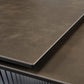 Charlotte, 90"-129" Extendable Dining Table With Sintered Stone Desktop, Black