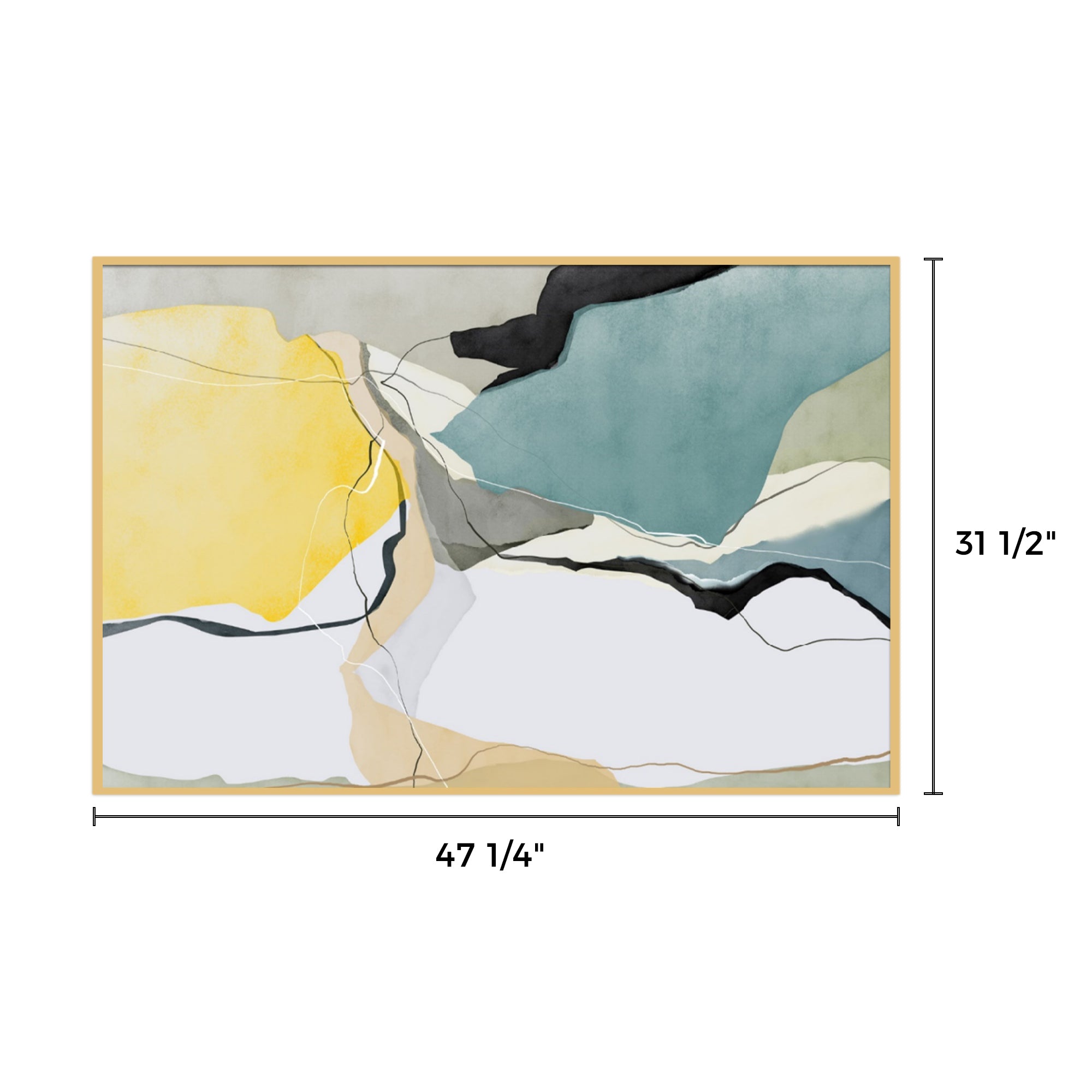 47'' Mid-century Abstract Wall Art for Home Decor |Eureka Ergonomic