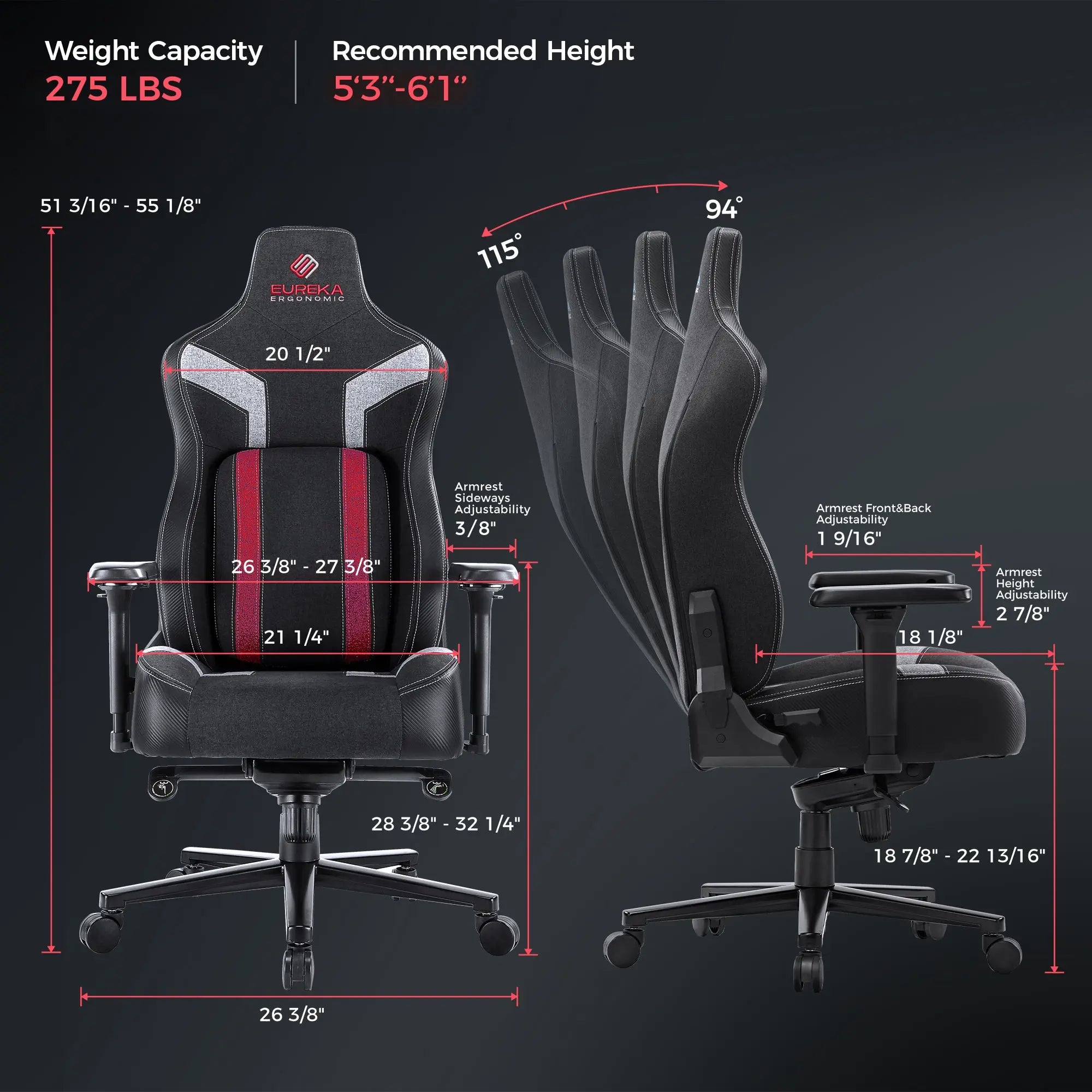 Best Office Chair, Gaming Chair with adaptive lumbar support,Python II