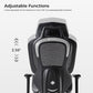 Adjustable Backrest Functions, black