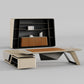 Zen Lunar, Customizable Executive Desk & Bookcase