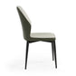 Modern Minimalist Two-tone Dining Chair Set of 2  with PU Leather side