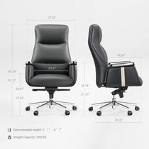 Royal II, Silicone & Leather Executive Ergonomic Office Chair