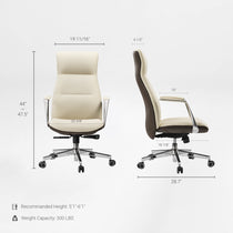 Executive Office Set：Ark EL Standing Desk & Executive Office Chair