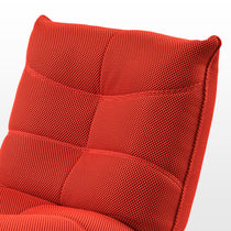 Red Techno 3D Fabric Detail On Linx Power Glider Recliner Backrest, Ergonomic Design.