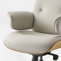Mathias Leather Executive Chair with Ottoman