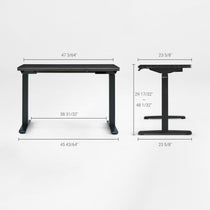 Wonder,  Touch-Activated Glowing Glass Standing Desk (47"x23")