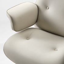 Mathias Leather Executive Chair with Ottoman