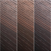 Ark Sws Pro Executive Desk: Dark Brown Wood Grain Detail, Showcasing the Desk's Quality and Craftsmanship.