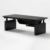 Zen Classic Executive Standing Desk with Cabinets (86"x39")