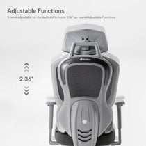 Adjustable Backrest Functions, Gray