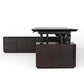 Zen Classic Executive Standing Desk with Cabinets (86"x 39")