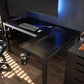 GTG - L60, L-Shaped Glass LED Gaming Desk (60"x40")