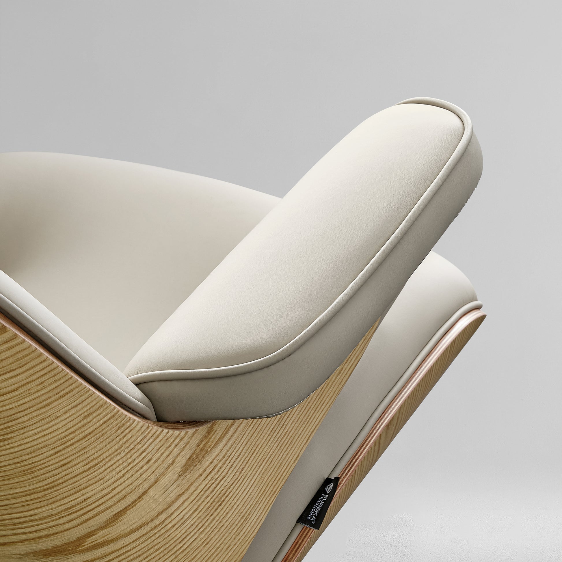 Eureka Ergonomic Mathias Executive Office Chair White armrest