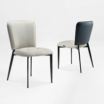 Aspen, Upholstered Dining Side Chairs Set of 2,  Indigo Blue& Off-White