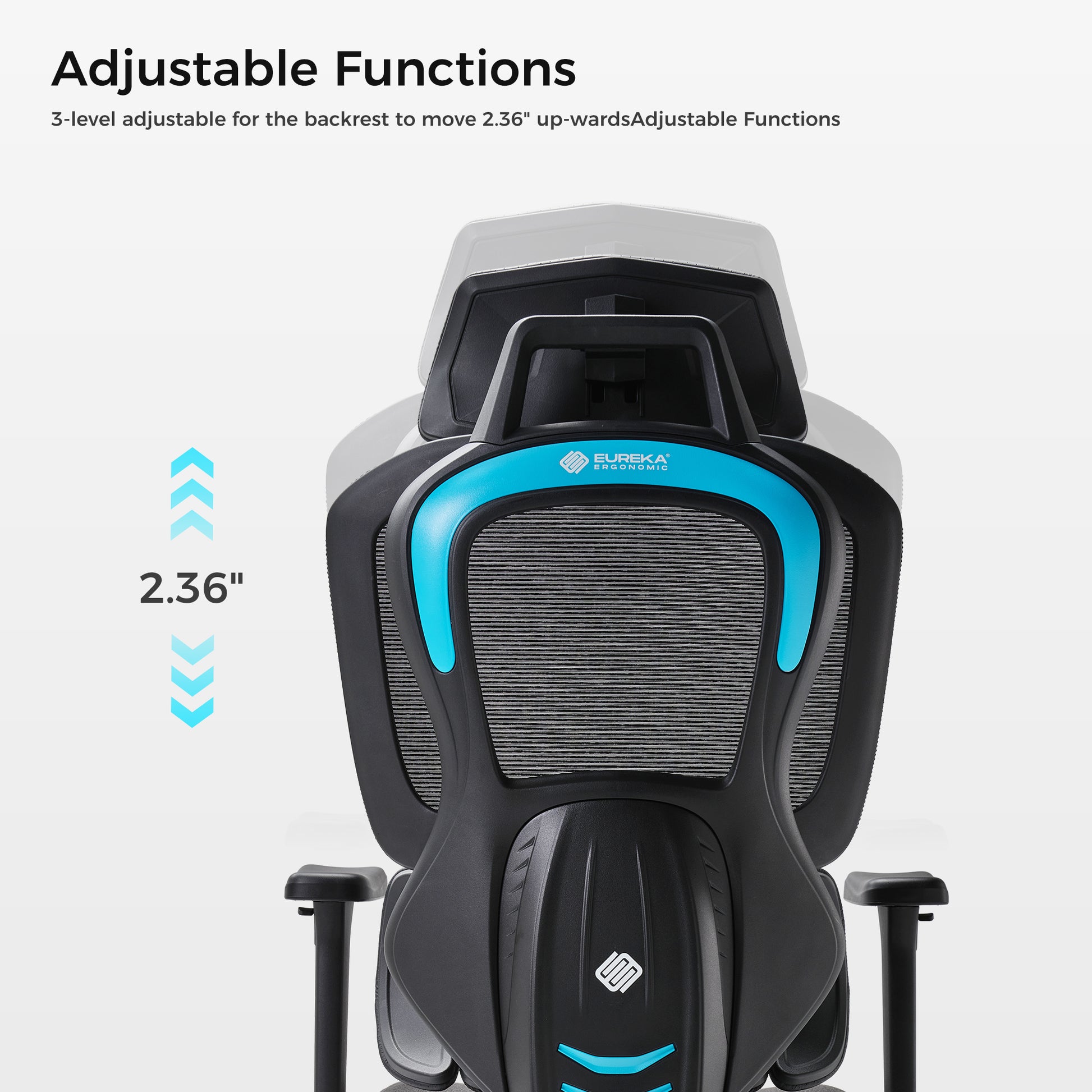 Adjustable Backrest Functions, Blue