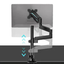 Eureka Ergonomic Dual Monitor Arm, Adjustable Height and Tilt, Black Design for Efficient Workspace.