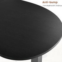 Eureka Ergonomic Cashew Shape Standing Desk, Dark Woodgrain Desktop With Anti-Bump and Friendly Design.