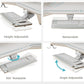 Aero Pro Wing-Shaped Standing Desk (72"x23")